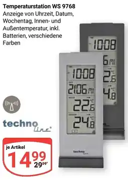 Globus Temperaturstation WS 9768 techno Angebot