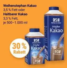 Globus Weihenstephan Kakao oder Haltbarer Kakao Angebot
