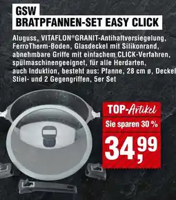 Handelshof GSW Bratpfannen-set easy click Angebot