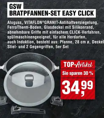 Handelshof GSW Bratpfannen-set easy click Angebot