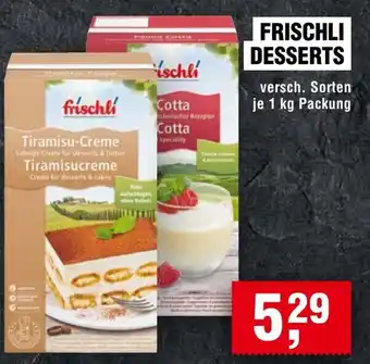 Handelshof Frischli desserts Angebot
