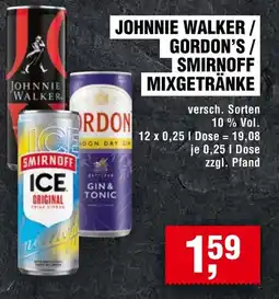 Handelshof Johnnie walker / gordon's/ smirnoff mixgetränke Angebot