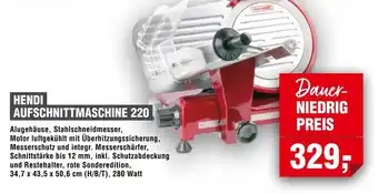 Handelshof Hendi aufschnittmaschine 220 Angebot