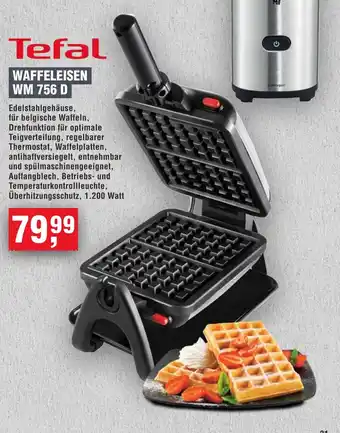 Handelshof Tefal waffeleisen WM 756 D Angebot
