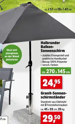Thomas Philipps Halbrunder balkon-sonnenschirm Angebot