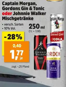 Thomas Philipps Captain morgan captain morgan, gordons gin & tonic oder johnnie walker mischgetränke Angebot