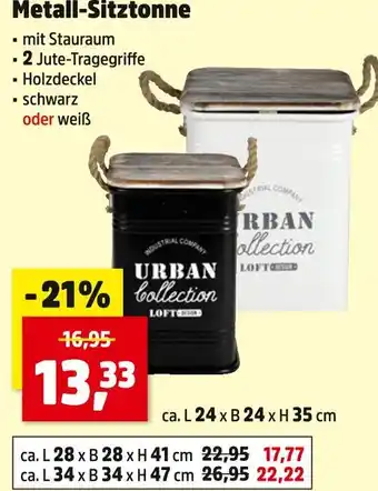 Thomas Philipps Urban collection loft metall-sitztonne Angebot