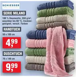 Handelshof Schiesser serie milano duschtuch Angebot
