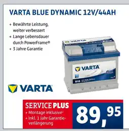 AUTO plus Varta blue dynamic 12v/44ah Angebot