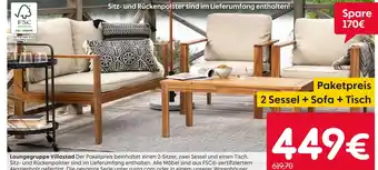 Rusta Fsc loungegruppe villastad Angebot