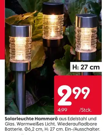 Rusta Solarleuchte hammarö Angebot