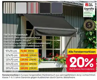Rusta Fakta markisentuch Angebot