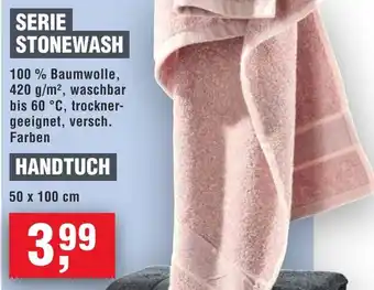 Handelshof Serie stonewash handtuch Angebot