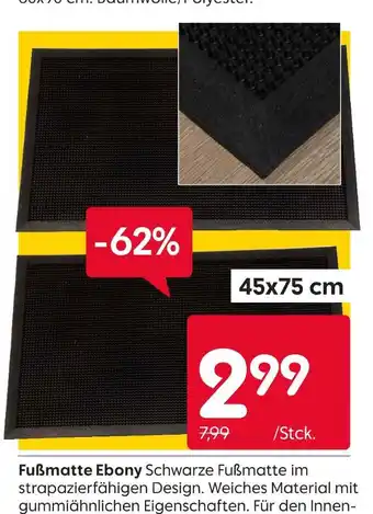 Rusta Fußmatte ebony Angebot