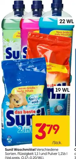 Rusta Sunil sunil waschmittel Angebot