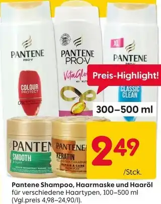 Rusta Pantene shampoo, haarmaske und haaröl Angebot