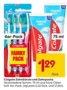 Rusta Colgate zahnbürste und zahnpasta Angebot