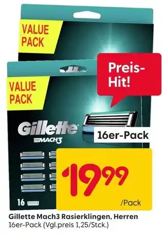 Rusta Gillette mach3 rasierklingen, herren Angebot