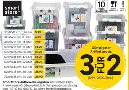 Rusta Smartstore smartstore aufbewahrungsbox mit weißen clips Angebot