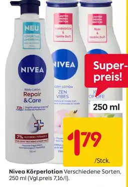 Rusta Nivea körperlotion Angebot