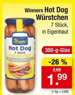 Zimmermann Winners hot dog würstchen Angebot