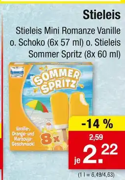 Zimmermann Eismann stieleis Angebot