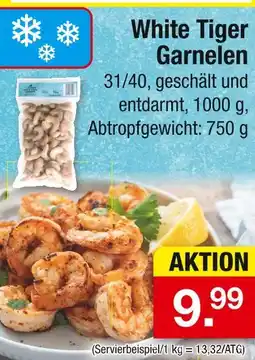 Zimmermann White tiger garnelen Angebot