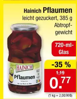 Zimmermann Hainich pflaumen Angebot