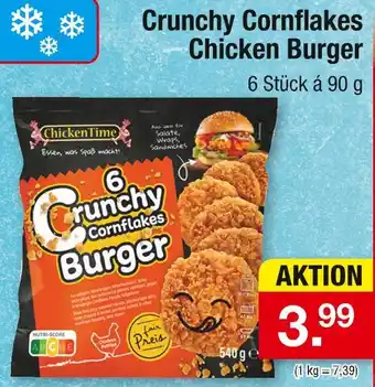 Zimmermann Chickentime crunchy cornflakes chicken burger Angebot