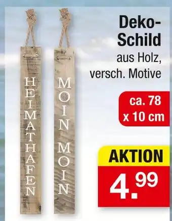 Zimmermann Deko-schild Angebot