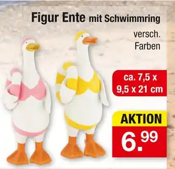 Zimmermann Figur ente mit schwimmring Angebot
