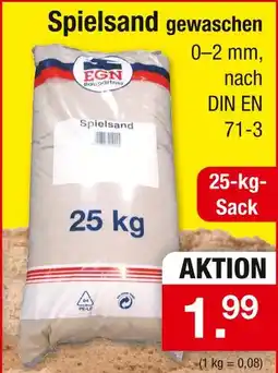 Zimmermann Egn baupartner spielsand gewaschen Angebot