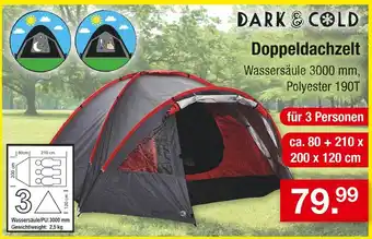 Zimmermann Dark & cold doppeldachzelt Angebot