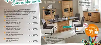 Zurbrüggen Speisezimmerprogramm „camron / benton“ Angebot
