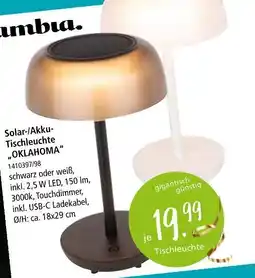 Zurbrüggen Ambia solar-/akku-tischleuchte oklahoma Angebot