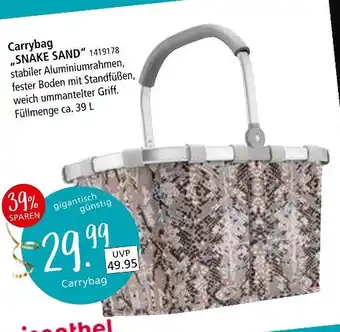Zurbrüggen Carrybag snake sand Angebot
