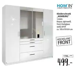 Zurbrüggen Hom´in kleiderschrank „homburg“ Angebot