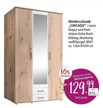 Zurbrüggen Hom'in kleiderschrank chicago Angebot