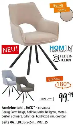 Zurbrüggen Hom´in armlehnstuhl „jack” Angebot
