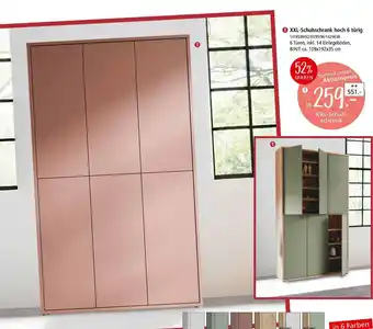 Zurbrüggen Xxl-schuhschrank hoch 6 türig Angebot