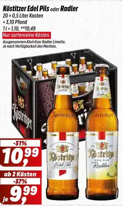 Simmel Köstitzer Edel Pils oder Radler Angebot