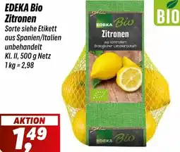 Simmel EDEKA Bio Zitronen Angebot