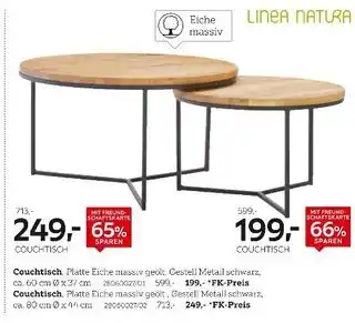 XXXLutz Linea natura couchtisch Angebot