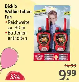 Rossmann Dickie walkie talkie fun Angebot