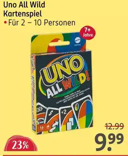 Rossmann Mattel uno all wild kartenspiel Angebot