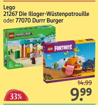 Rossmann Lego die illager-wüstenpatrouille oder durrr burger Angebot