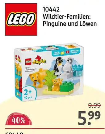Rossmann Lego wildtier-familien: pinguine und löwen Angebot