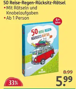 Rossmann 50 reise-regen-rücksitz-rätsel Angebot