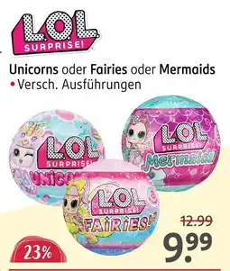 Rossmann Lol surprise! unicorns oder fairies oder mermaids Angebot