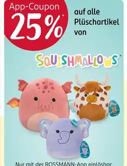 Rossmann Squishmallows 25 % app-coupon Angebot